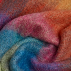 Colour Block Mohair Throw