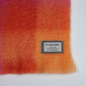 Colour Block Mohair Throw