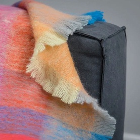Colour Block Mohair Throw