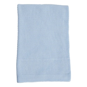 Cellular Cotton Baby Blanket Blue