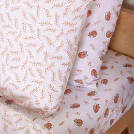 200 Thread Count Sleeping Fox Fitted Sheet