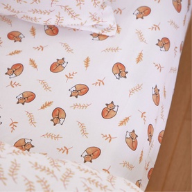 200 Thread Count Sleeping Fox Fitted Sheet