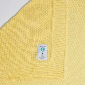 Cellular Cotton Baby Blanket Yellow