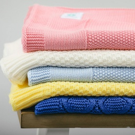 Cellular Cotton Baby Blanket Yellow