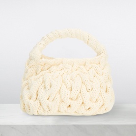 Cable-Knit Tote Bag