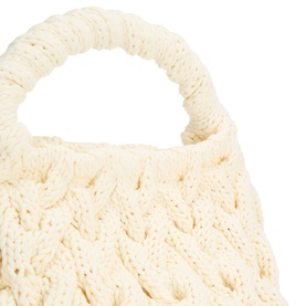Cable-Knit Tote Bag