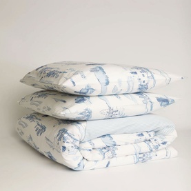300 Thread Count Toile Duvet Set
