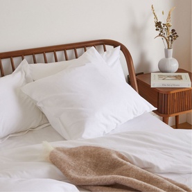 300 Thread Count White Square Pillowcase