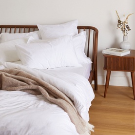 300 Thread Count White Square Pillowcase