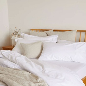 200 Thread Count Classic White Cotton Duvet Cover