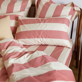 300 Thread Count Rose Wide Stripe Pillowcase Set