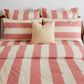 300 Thread Count Rose Wide Stripe Pillowcase Set