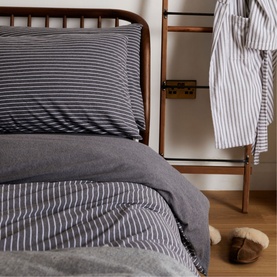 300 Thread Count Knitted Jersey Stripe Pillowcase Set
