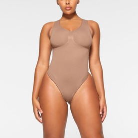Scoop Neck Thong Bodysuit Sienna