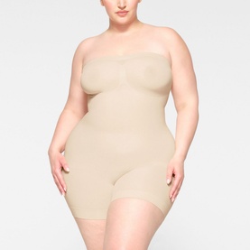 Strapless Shortie Bodysuit Sand