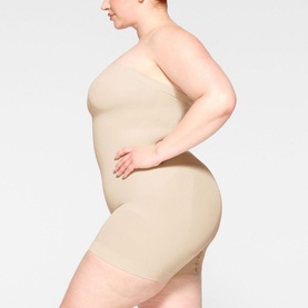 Strapless Shortie Bodysuit Sand