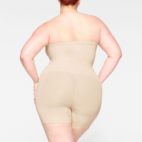 Strapless Shortie Bodysuit Sand
