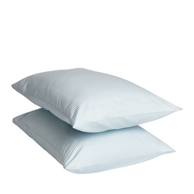 Ticking Striped Pillowcase Pair Blue