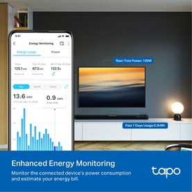Tapo Mini Smart Wi-Fi Plug Energy Monitor