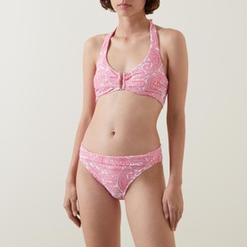 Ischia Printed U-Bar Bikini Top