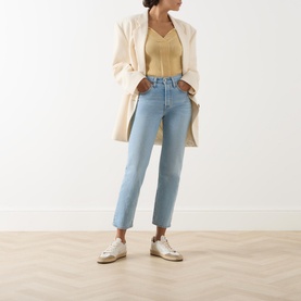 501&reg; High-Rise Straight Leg Cropped Jeans