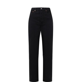 Ribcage Straight-Leg Ankle Jeans