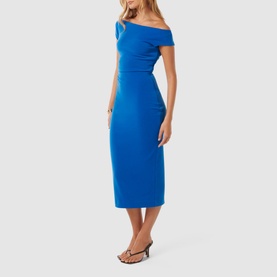 Alexa Ruched Off-The-Shoulder Dress