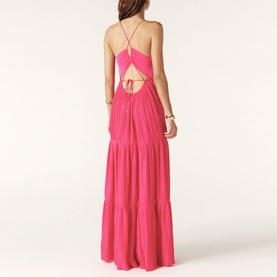 Wasta Tiered Pleated Dress