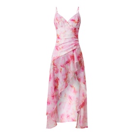 Sorella Printed Ruffle Dress