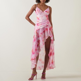 Sorella Printed Ruffle Dress