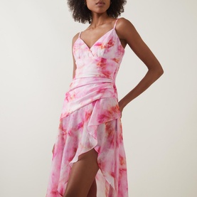 Sorella Printed Ruffle Dress