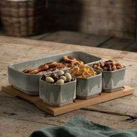 Tivoli Serving Set Bamboo Board
