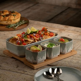 Tivoli Serving Set Bamboo Board