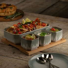 Tivoli Serving Set Bamboo Board