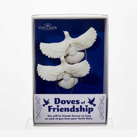 Doves of Friendship Two-Pack Tree Decoration Set