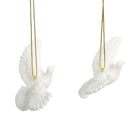 Doves of Friendship Two-Pack Tree Decoration Set