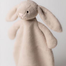 Bashful Beige Bunny Comforter