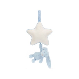 Bashful Baby Blue Bunny Musical Pull