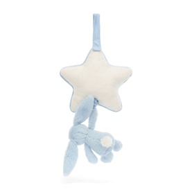 Bashful Baby Blue Bunny Musical Pull