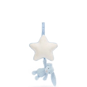 Bashful Baby Blue Bunny Musical Pull