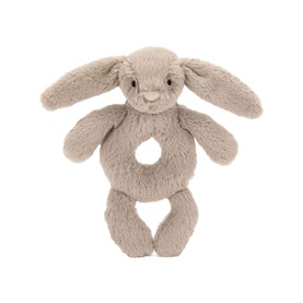 Bashful Beige Bunny Ring Rattle 18cm