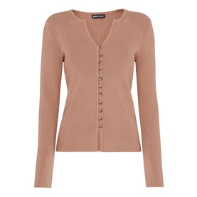 Ribbed Slim-Fit Cardigan