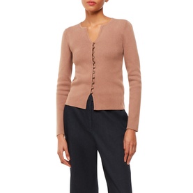 Ribbed Slim-Fit Cardigan