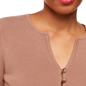 Ribbed Slim-Fit Cardigan