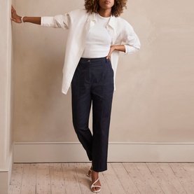 High-Rise Tapered Chinos