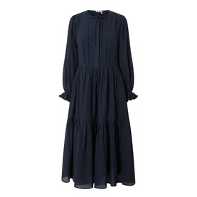 Textured Tie-Front Dress