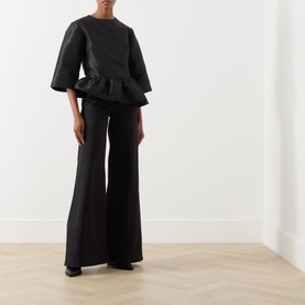 Crispy Peplum Blouse