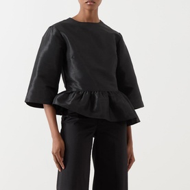 Crispy Peplum Blouse
