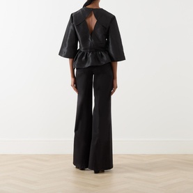 Crispy Peplum Blouse