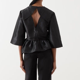 Crispy Peplum Blouse